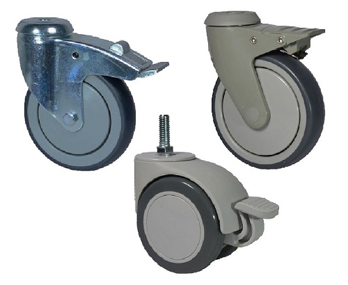 Ruedas para equipamiento medicinal